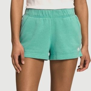 EUC The North Face Half Dome Logo Fleece High Waist Short Size XS